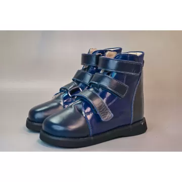 Дитячі ортопедичні зимові черевики 920 Ortofoot синього кольору