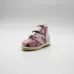 Детские ортопедические босоножки антиварусные 202 Eva Ortofoot тёмно-розового цвета с окантовкой
