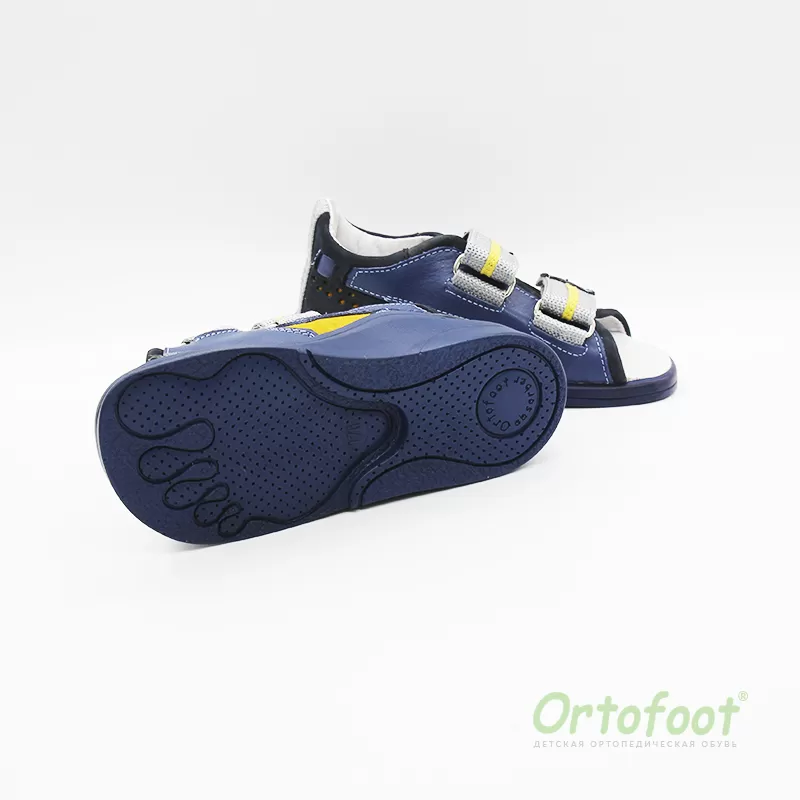 Ортопедичні босоніжки дитячі Ortofoot LightActive 110-Р сині з низьким задником