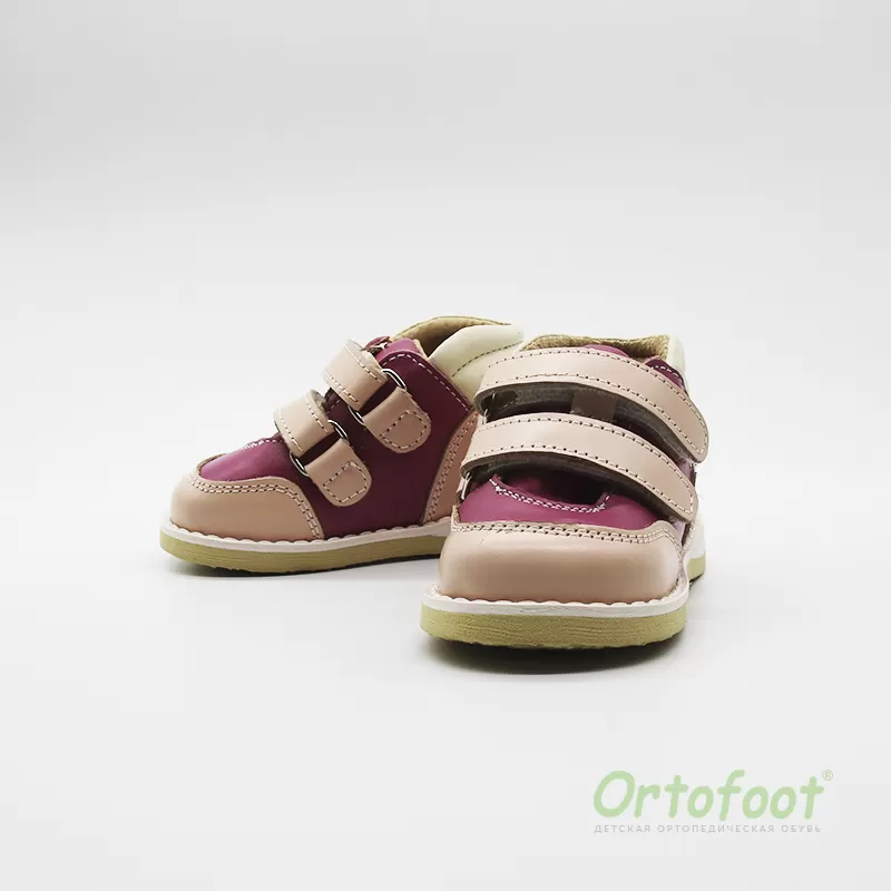 Дитячі ортопедичні кросівки антиварусні 402 Eva Rabbit Ortofoot рожевого кольору