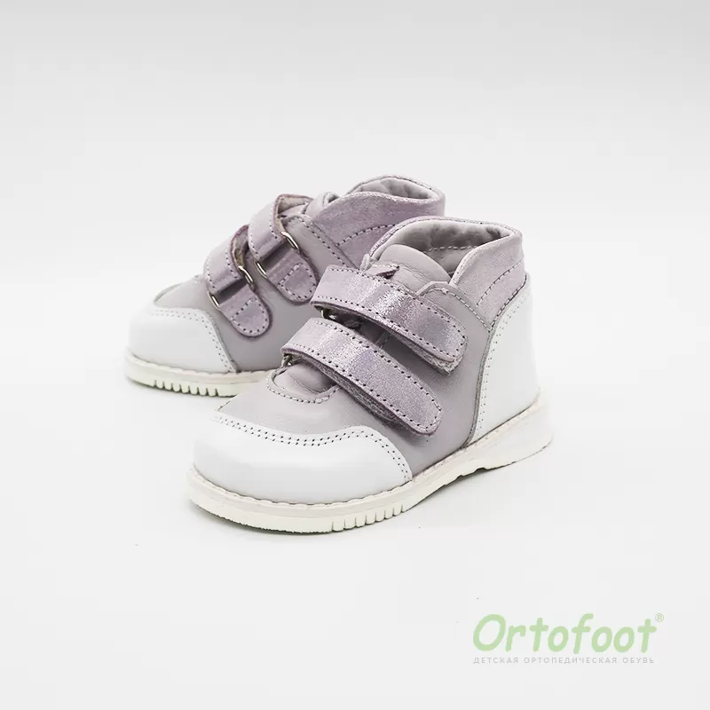 Ортопедичні кросівки для дітей 210-J біло-рожеві Ortofoot