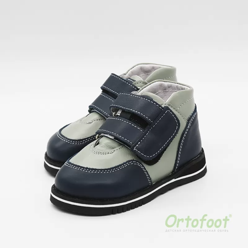 Кросівки ортопедичні для дітей Ortofoot 410-AJ оливкові