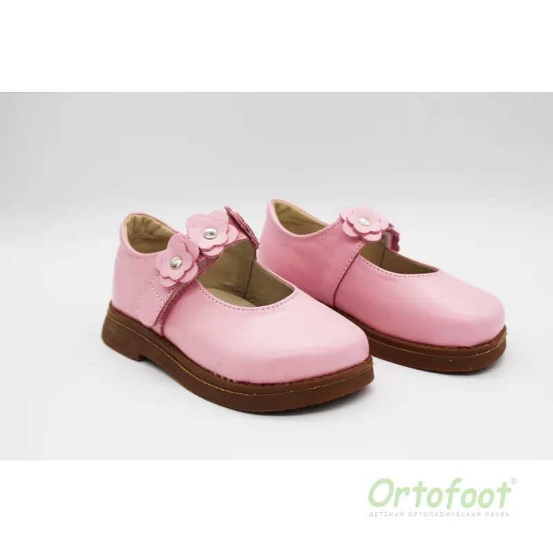 Туфли детские анатомические  Ortofoot Classic, розовые