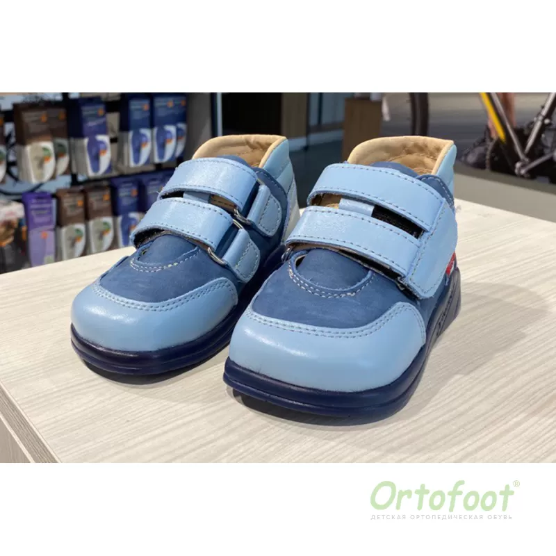 Кроссовки для маленьких детей анатомические Ortofoot CrossActive, синие