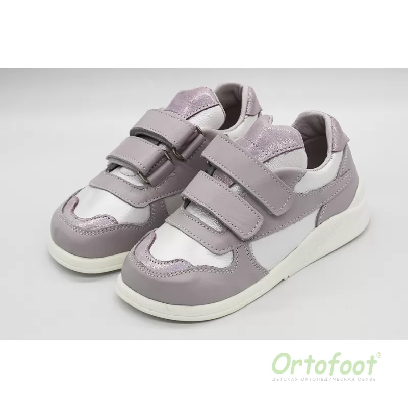 Кросівки дитячі ортопедичні OrtoCrossActive 410А фіолетово-сріблясті