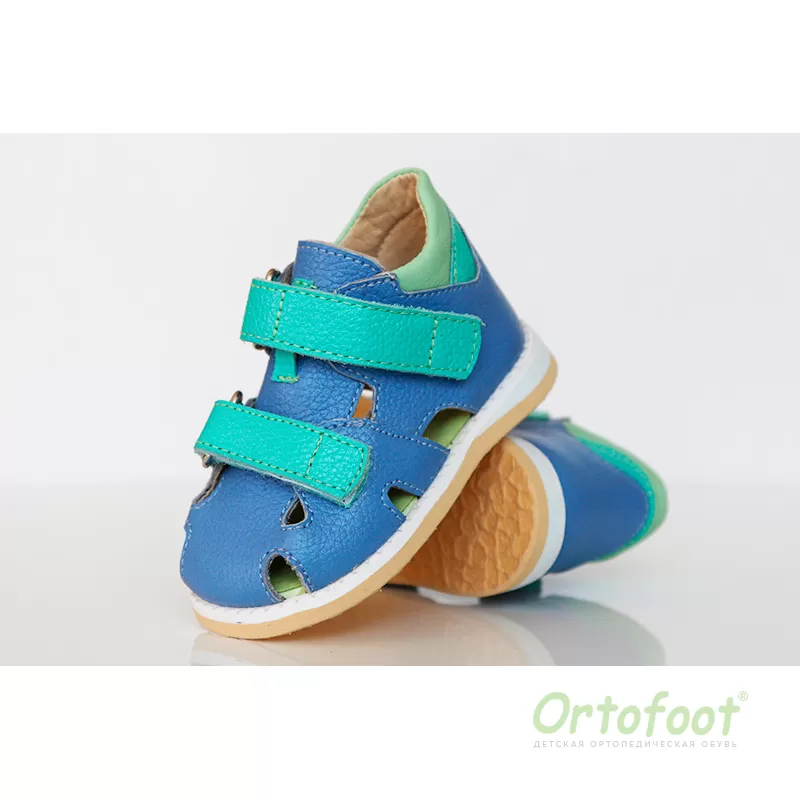 Босоножки анатомические детские Ortofoot SmallStep, синие